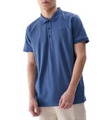 T-shirt męski polo 4FWMM00TPTSM367 - niebieski S