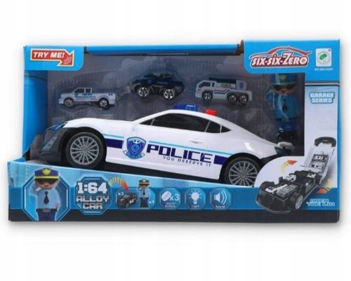 Policja Pojazd Auto policyjne światło, dźwięk + pojazdy+ figurka 147737 na Arena.pl