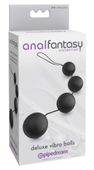 Wibrujące Kulki Analne Czarne 17 Cm Anal Fantasy Deluxe Vibro Balls