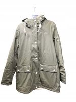 Kurtka przeciwdeszczowa z futrem ICEBOUND damska zielona XL