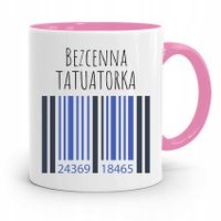Dla Tatuażystki Tatuażysty Kubek Różowy Na Prezent Z Nadrukiem Ze Zdjęciem