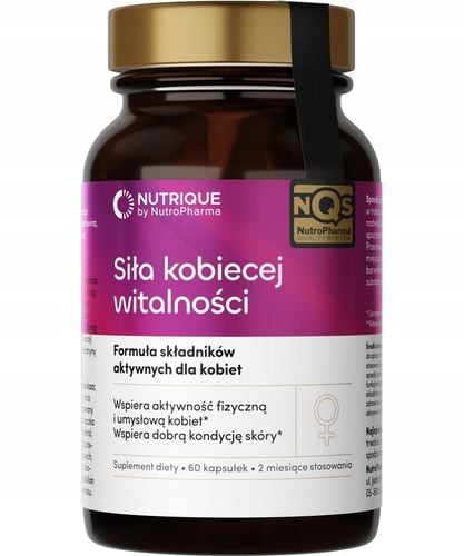 Witaminy dla Kobiet - Siła kobiecej witalności - 60 kapsułek Nutrique na Arena.pl