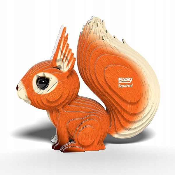 Wiewiórka Eugy. Eko Układanka 3D zdjęcie 8