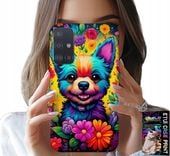 ETUI DO SAMSUNG GALAXY M31S - KWIACISTE WZORY PIESEK PIES JORK PLECKI
