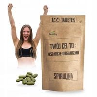 SPIRULINA Twój Cel To Odkwaszenie Organizmu Anemia Odporność 100 tabletek