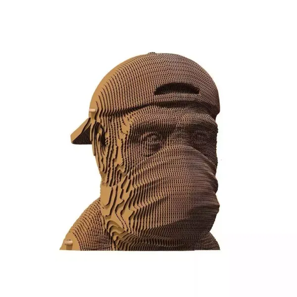 Puzzle 3D kartonowe - Three Wise Monkeys, Speak NE zdjęcie 1