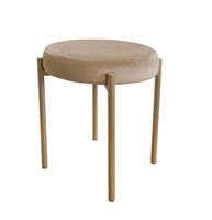 TABORET DIOR STOŁEK LOFT metal podstawa złota MG06