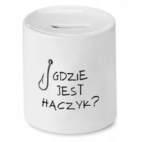 Skarbonka Dla Wędkarza Gdzie Jest Haczyk Prezent Z Nadrukiem Ze Zdjęciem