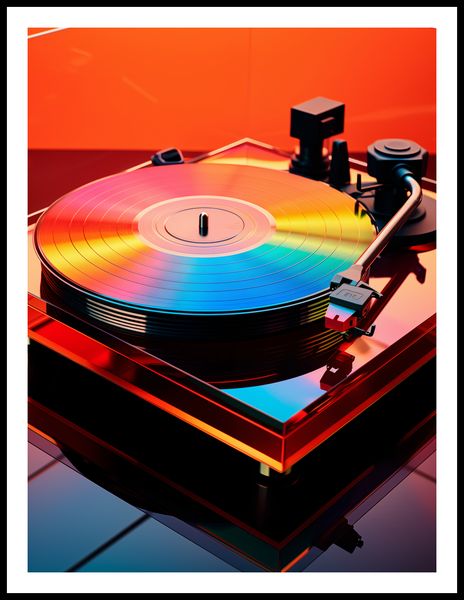 Plakat 60x80cm Wibracje Retro Winyli zdjęcie 3