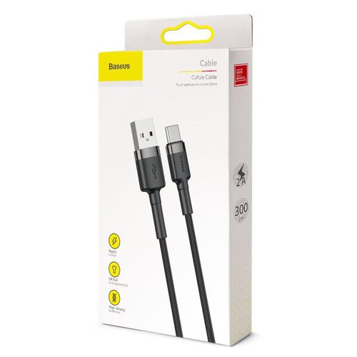 BASEUS CAFULE TYPE-C CABLE 300CM GREY/BLACK na Arena.pl