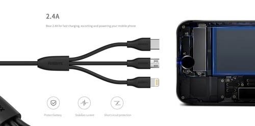 Kabel USB REMAX SUDA 3w1 na Arena.pl