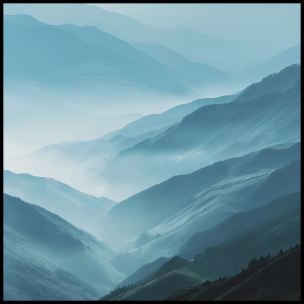 Plakat 90x90cm Między Chmurami zdjęcie 2