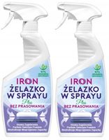 IRON ŻELAZKO W SPRAYU PLUS ZESTAW prasowanie bez żelazka 2X 750ML