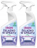 IRON ŻELAZKO W SPRAYU PLUS ZESTAW prasowanie bez żelazka 2X 750ML