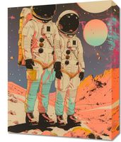 Obraz 40x50cm Astrounauci Kosmonauci