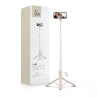 selfie stick tech-protect l09s z tripodem - różowy