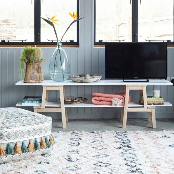 IKEA TENHULT taboret ze schodkiem BAMBUS zdjęcie 2