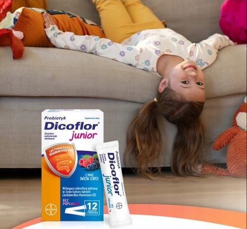 DICOFLOR JUNIOR probiotyk dla dzieci 5x12 sasz. na Arena.pl