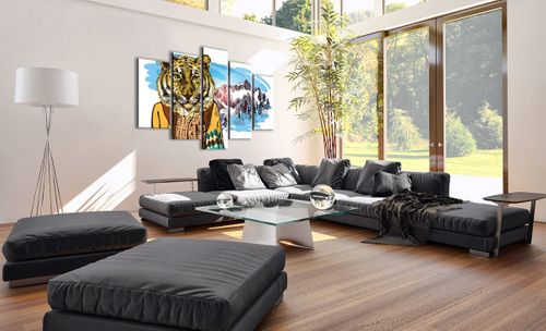 Obraz Na Płótnie - Tygrys Elegant - 150X100 Cm - Ea150X100-3210 na Arena.pl