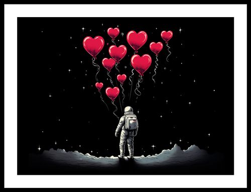 Plakat 55x40cm Astronauta Własnych Celi na Arena.pl