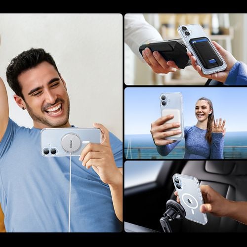 etui case classy clear magnetic na iphone 16 plus - przezroczyste na Arena.pl
