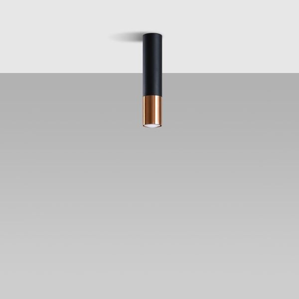 Plafon LOOPEZ czarny/miedź zdjęcie 2