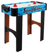 Cymbergaj Dla Dzieci Air Hockey Niebieski + Stół Z Płyty Mdf + Dmuchawy Pow