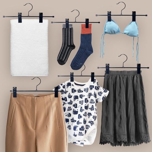 3x Wieszaki na Spodnie Spódnice Ubrania Wiszące z Klipsami Odzieżowe na Arena.pl