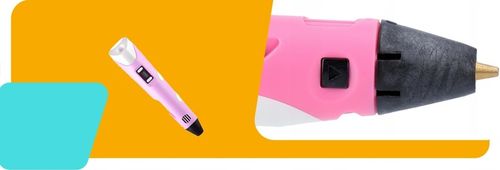 DŁUGOPIS 3D DRUKARKA 3D DLA DZIECI RÓŻOWY + WKŁAD 310m + MATA + SZABLONY na Arena.pl