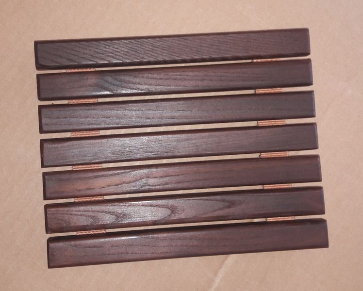 Podkładka z drewna pod  garnek kwiatek 20 x 21 x 2,2cm zdjęcie 5