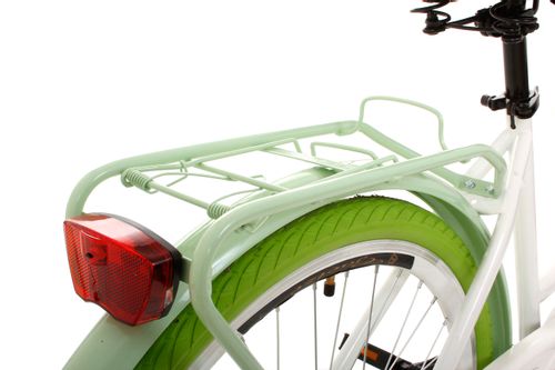 Damski rower miejski Goetze Style 26 3b + kosz / Biało-pistacjowy na Arena.pl