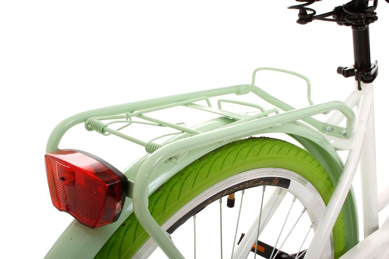 Damski rower miejski Goetze Style 26 3b + kosz / Biało-pistacjowy zdjęcie 4
