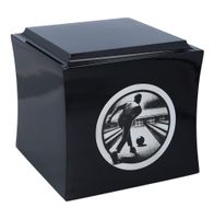 Urna z motywem kręgli Czarny/Design1