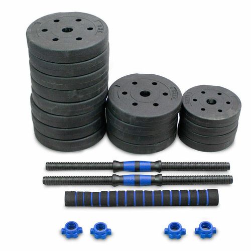 18214 Zestaw Hantli 2w1 SZTANGA + ciężarki 40kg na Trening Siłowy Nowe na Arena.pl