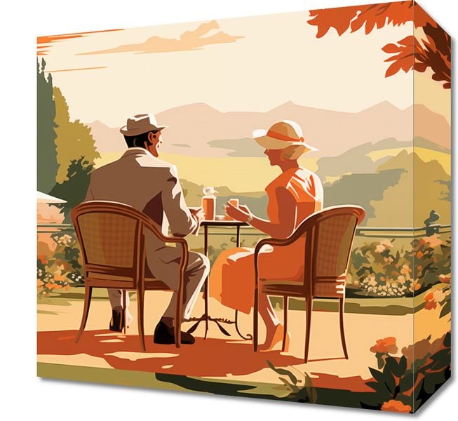 Obraz 30x30cm Retro Randka zdjęcie 1