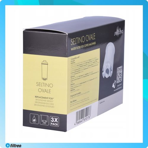 3x Filtry do ekspresu Delonghi Seltino Ovale wkłady wydajne Seltino na Arena.pl