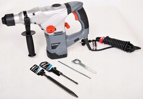 MŁOT UDAROWY (UDAROWO-OBROTOWY) MŁOTOWIERTARKA SDS+ 1500W GRAPHITE 58G862 na Arena.pl