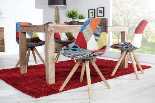 Krzesło HUGO WOOD patchwork na Arena.pl