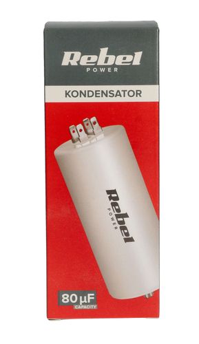 Kondensator rozruchowy silnikowy 80uF 450V URZ3141 na Arena.pl