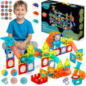 Klocki magnetyczne edukacyjne konstrukcyjne z podświetleniem RK-763 Ricokids 110 szt