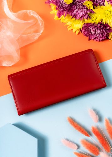 portfel damski skórzany ptn 1680133-ngv-5809 red na Arena.pl