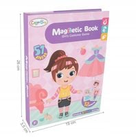 KSIĄŻKA MAGNETYCZNA EDUKACYJNA PUZZLE UKŁADANKA GERDEROBA ZESTAW PREZENT