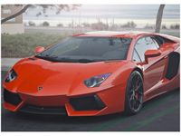 50X70CM POMARAŃCZOWE LAMBO AXION23 OBRAZ POKOJU DREWNINE