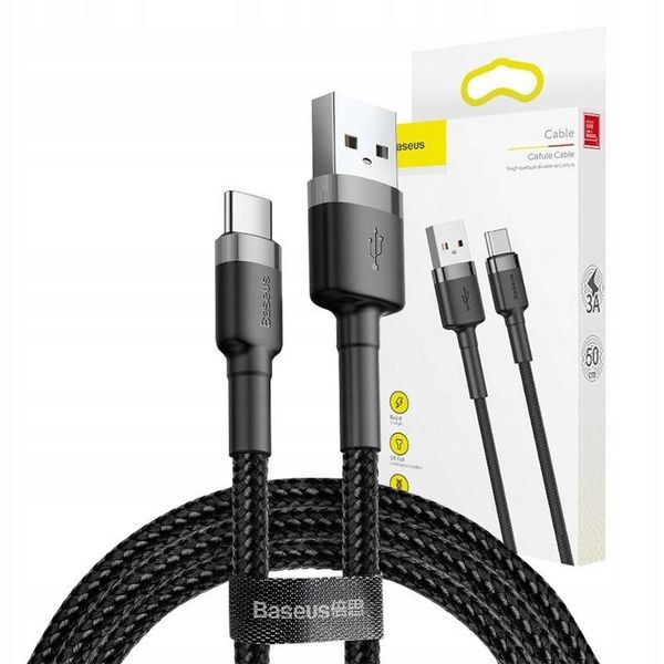 BASEUS Szybki Kabel USB-A - USB-C 1m do Telefonu Quick Charge 3A typ C zdjęcie 7