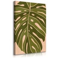 Obraz Do Salonu Liście Tropikalne Monstera Styl Boho Natura 80cm x 120cm