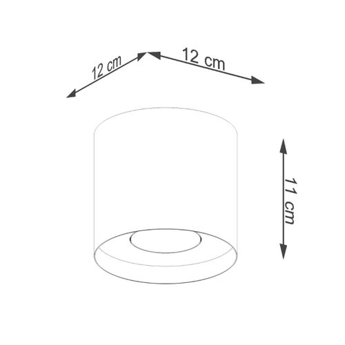Plafon MIKA szary na Arena.pl
