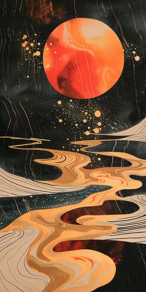 Plakat 50x100cm Planetarny Taniec zdjęcie 1