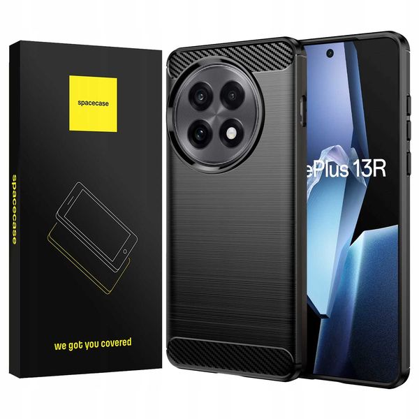 Spacecase Carbon Oneplus 13R Black zdjęcie 1