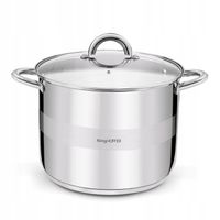 GARNEK Indukcja Stalowy Wysoki Pokrywka Gaz Duży Konighoffer Faro 10 l