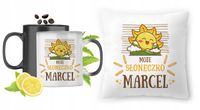 Dla Marcela Zestaw Kubek Magiczny + Poduszka Z Nadrukiem Ze Zdjęciem